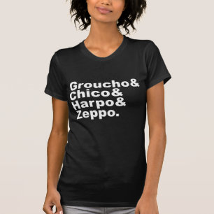 Camiseta Groucho & Chico & Harpo & Zeppo
