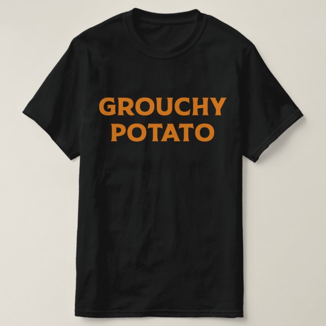 Camiseta Grouchy Potato Couple Matching Thanksgiving (Frente do Design)