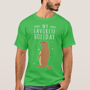 Camiseta Groun Feliz Feliz de Feriado Feliz, Rodado de Grou