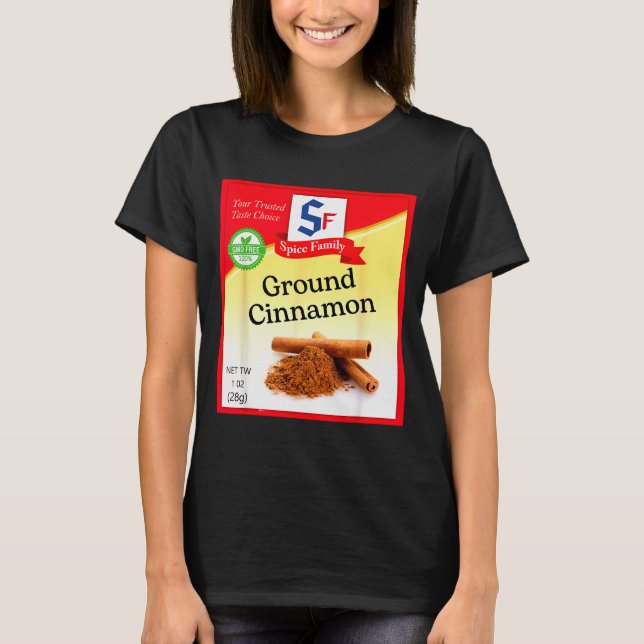 Camiseta Ground Cinnamon Condiment Holiday Sce Group Costum (Frente)