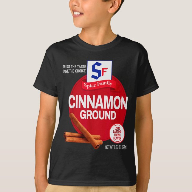 Camiseta Ground Cinnamon Halloween Sce Costume Group Matchi (Frente)