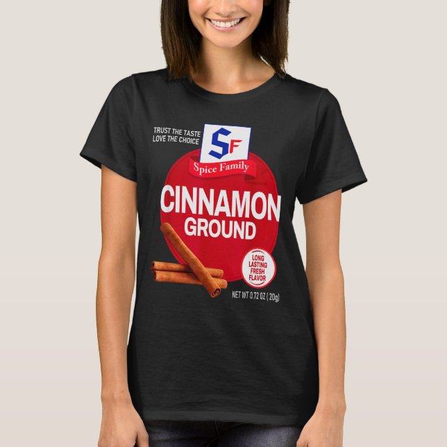 Camiseta Ground Cinnamon Halloween Sce Costume Group Matchi (Frente)