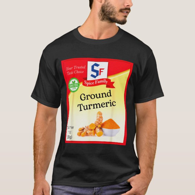 Camiseta Ground Turmeric Condiment Costume Holiday Sce Cost (Frente)