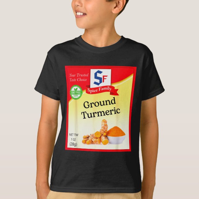 Camiseta Ground Turmeric Condiment Costume Holiday Sce Cost (Frente)