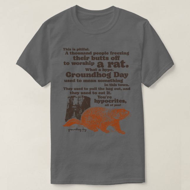 Camiseta Groundhog Day - Culto Rat Cote (Frente do Design)