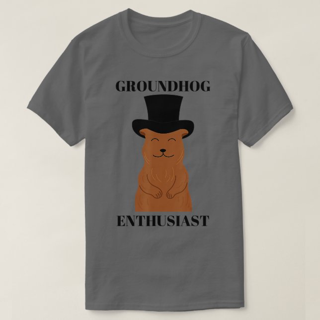 Camiseta Groundhog Day Engraçado Shadow Winter Primavera Gr (Frente do Design)