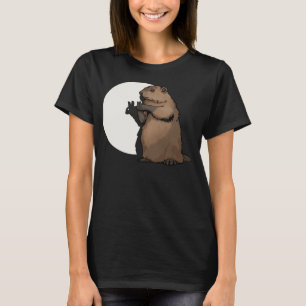 Camiseta Groundhog Day Shadow Puppet Engraçado Presente