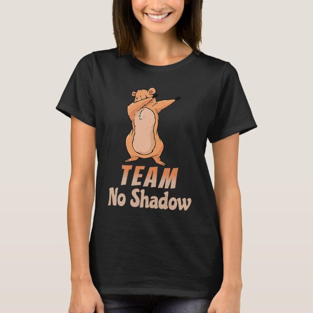 Camiseta Groundhog Day Team No Shadow Dabbing Kids Men Retr (Frente)
