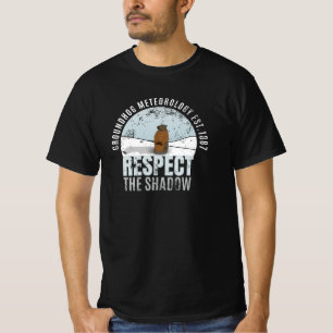Camiseta Groundhog Meteorologia Respeite A Sombra
