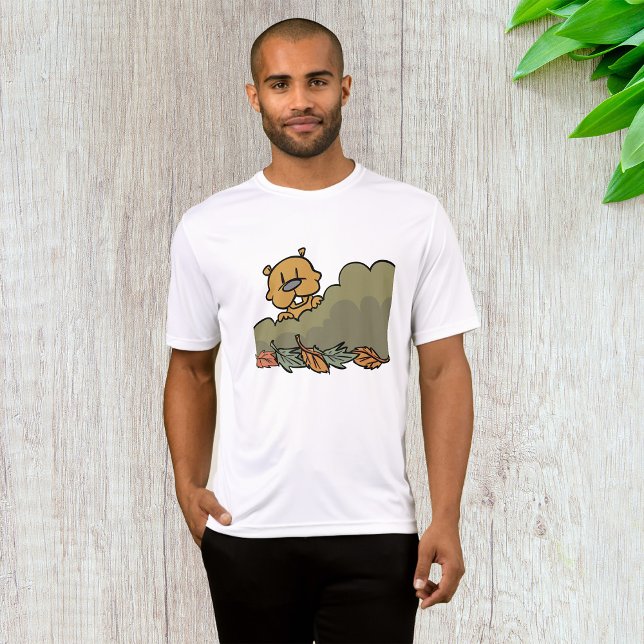Camiseta Groundhog Pequim Através De Esfregões De Outono (Criador carregado)