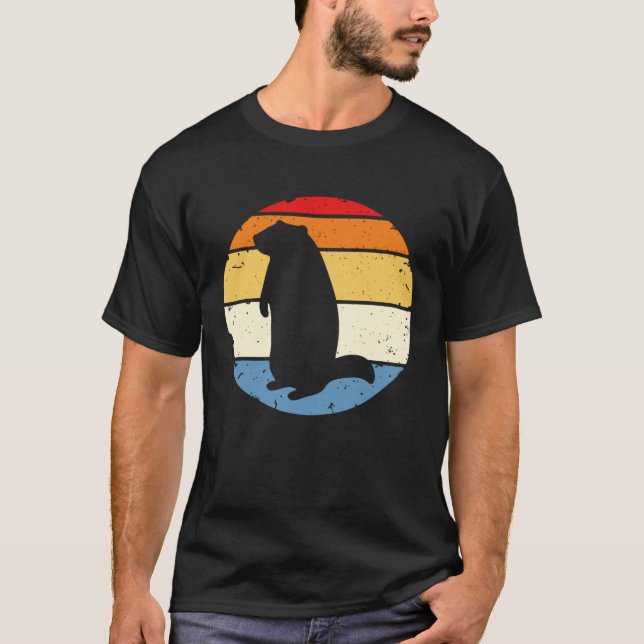 Camiseta Groundhog Retro Funny Woodchuck Groundhog (Frente)