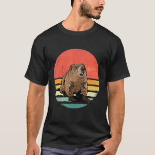 Camiseta Groundhog Retro Funny Woodchuck Groundhog Dia 1