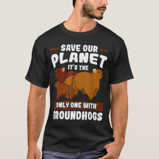 Camiseta Groundhog Woodchuck Marmot Animal Ground Squirrels