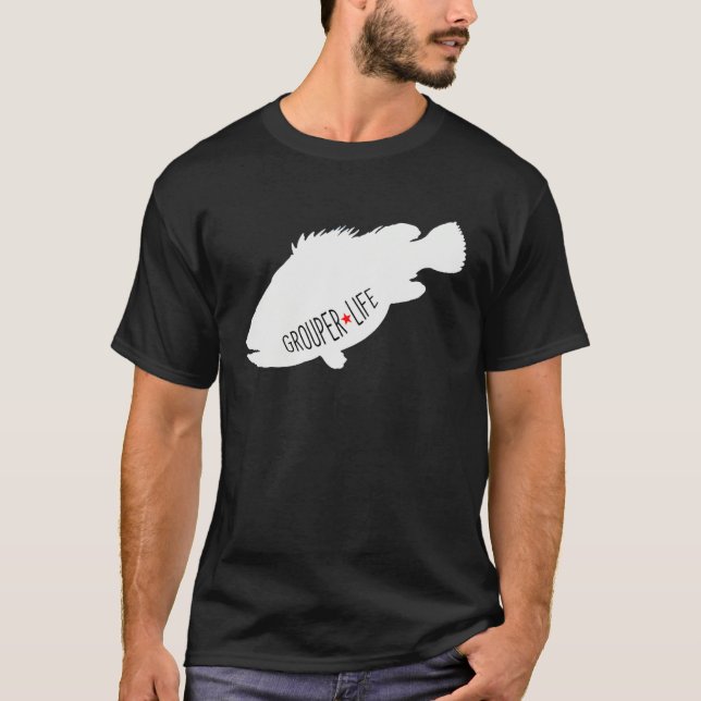Camiseta Grouper Life Saltwater Fishing (Frente)