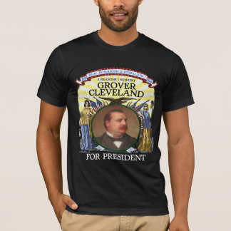 Camiseta Grover Cleveland 1884 homens do Tshirt da campanha