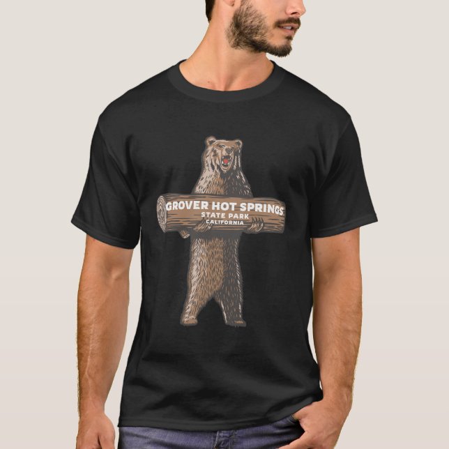 Camiseta Grover Hot Primavera State Park California Ca Bear (Frente)