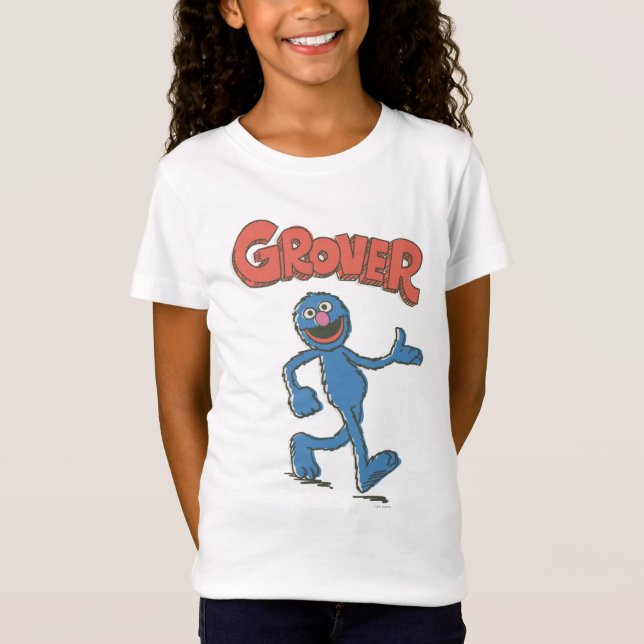 Camiseta Grover Vintage Crianças 2 (Frente)
