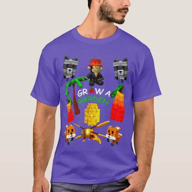 Camiseta Grow A Garden Gamer Fruit Palm Monkey Pet Candy Bl (Frente)