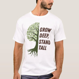 Camiseta Grow Deep Stand Tall