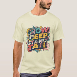 Camiseta Grow Deep, Stand Tall