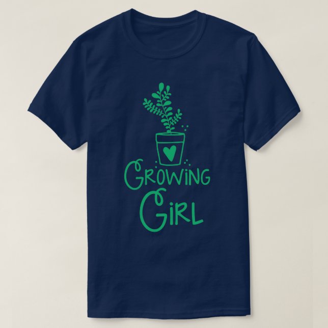 Camiseta growing girl (Frente do Design)