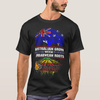 Camiseta Grown australiano com Raízes do Zimbabué