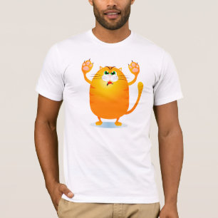 Camiseta Grr! Gato engraçado de desenho animado, t-shirt