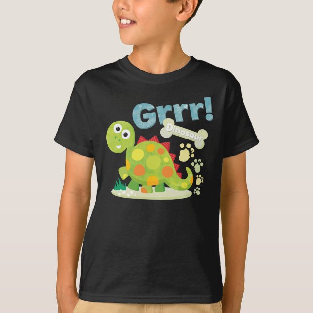 Camiseta Grrr! Dinossauro (Frente)