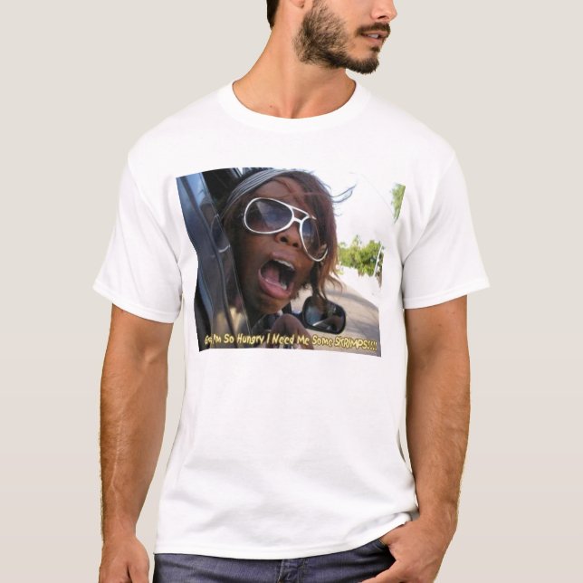 Camiseta Grrrrllll… I precisa-me certos camarões! (Frente)