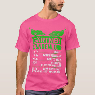 Camiseta Grtner Hob de jardinagem salarial horária