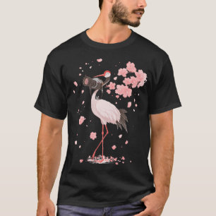 Camiseta Grua Bonita Tira Fotos Com Câmera No Japão Olha