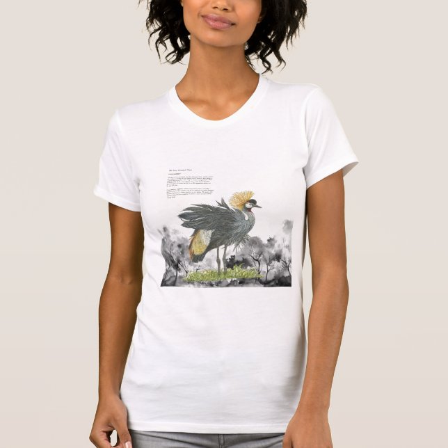 Camiseta Grua De Cinzas Com Pintura De Mão (Frente)