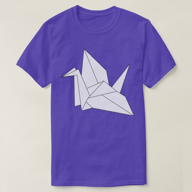 Camiseta grua de papel orizuru (Frente do Design)