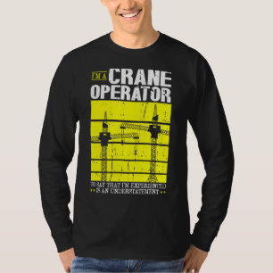 Camiseta Grua De Torre De Elevação Do Operador De Grua Para
