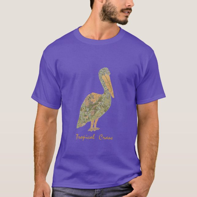 Camiseta Grua Tropical Laranja (Frente)