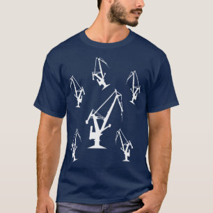 Camiseta gruas industriais design