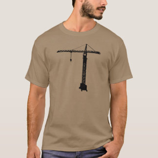 Camiseta grue do guindaste de torre