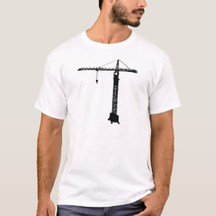 Camiseta grue do guindaste de torre