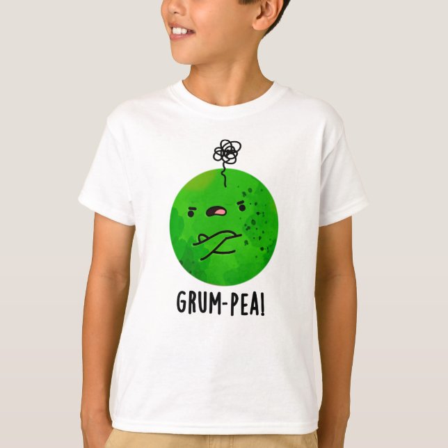 Camiseta Grum-pea Funny Veggie Pun (Frente)