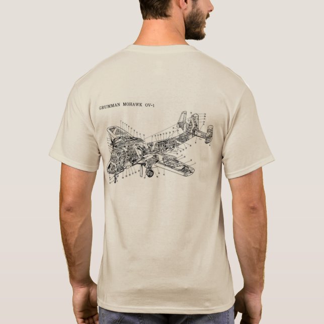 Camiseta Grumman OV-1 Mohawk (Verso)