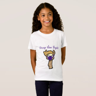 Camiseta Grump Llama "Stop the Spit", T-Shirt de garotas