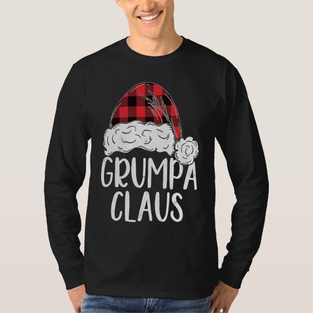 Camiseta Grumpa Claus Christmas Costume  Santa Matching Fam (Frente)