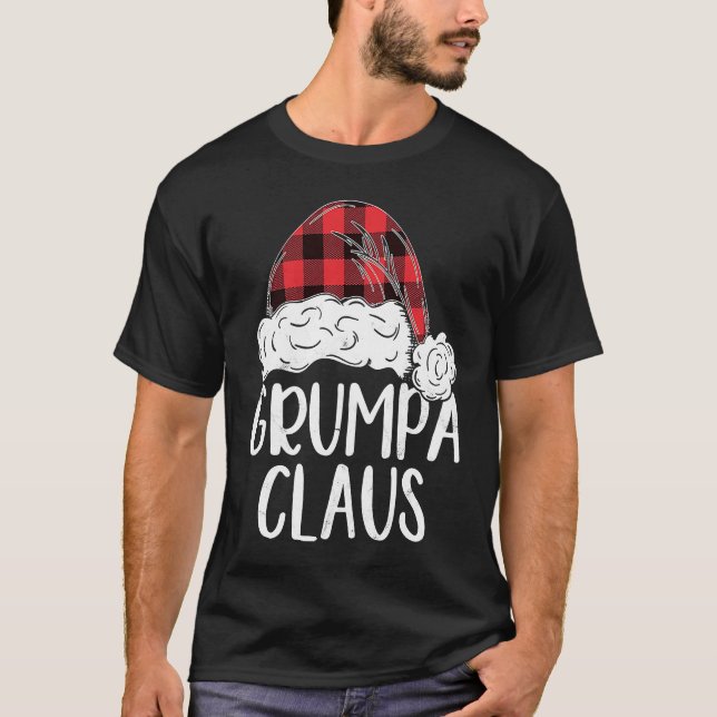 Camiseta Grumpa Claus Christmas Costume  Santa Matching Fam (Frente)