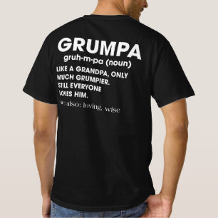 Camiseta Grumpa Definição Vovô Presente de Natal