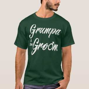 Camiseta Grumpa Do Groom Festa de casamento Engraçado Corre