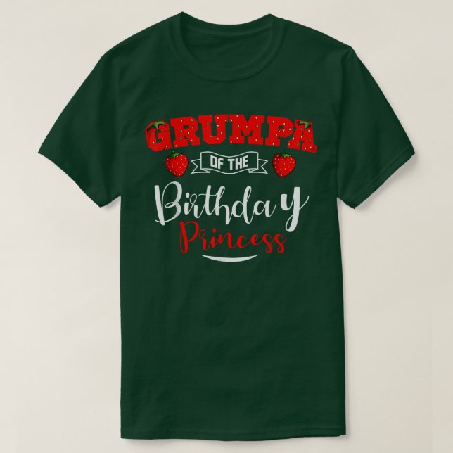 Camiseta Grumpa Do Tema B Da Princesa De Aniversário (Frente do Design)