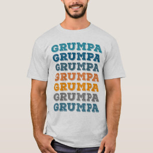 Camiseta Grumpa Funny Grumpy Vovô Design de texto Vintage