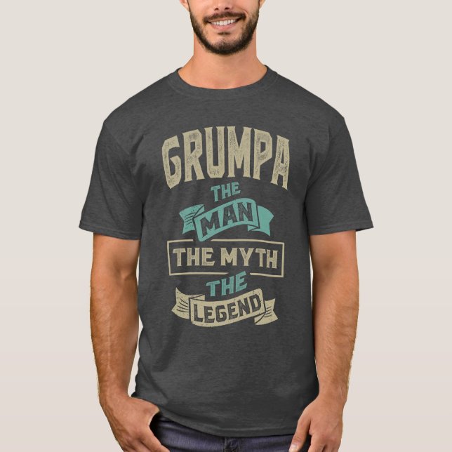 Camiseta Grumpa O Mito A Lenda (Frente)