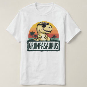 Camiseta Grumpasaurus Dinossauro Vovô Dia de os pais Saurus