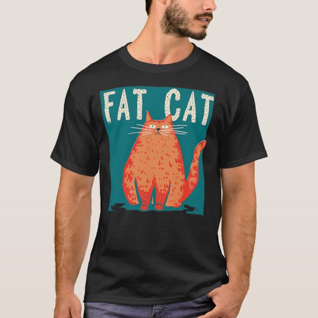 Camiseta Grumpy and fluffy Cat Costume for funny overweight (Frente)